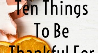 10 things to be thankful for