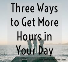 How to get more hours in your day